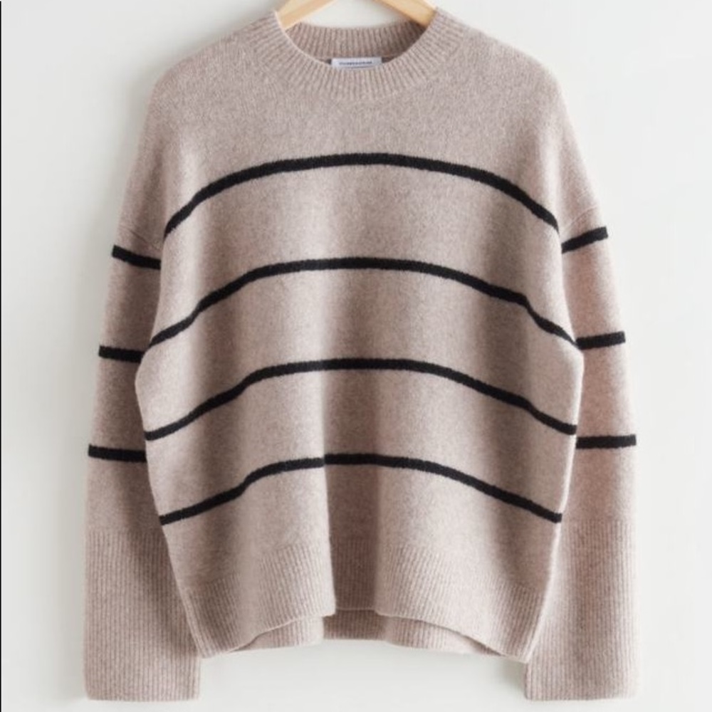 & Other Stories Striped Wool/Yak Sweater Sz XS